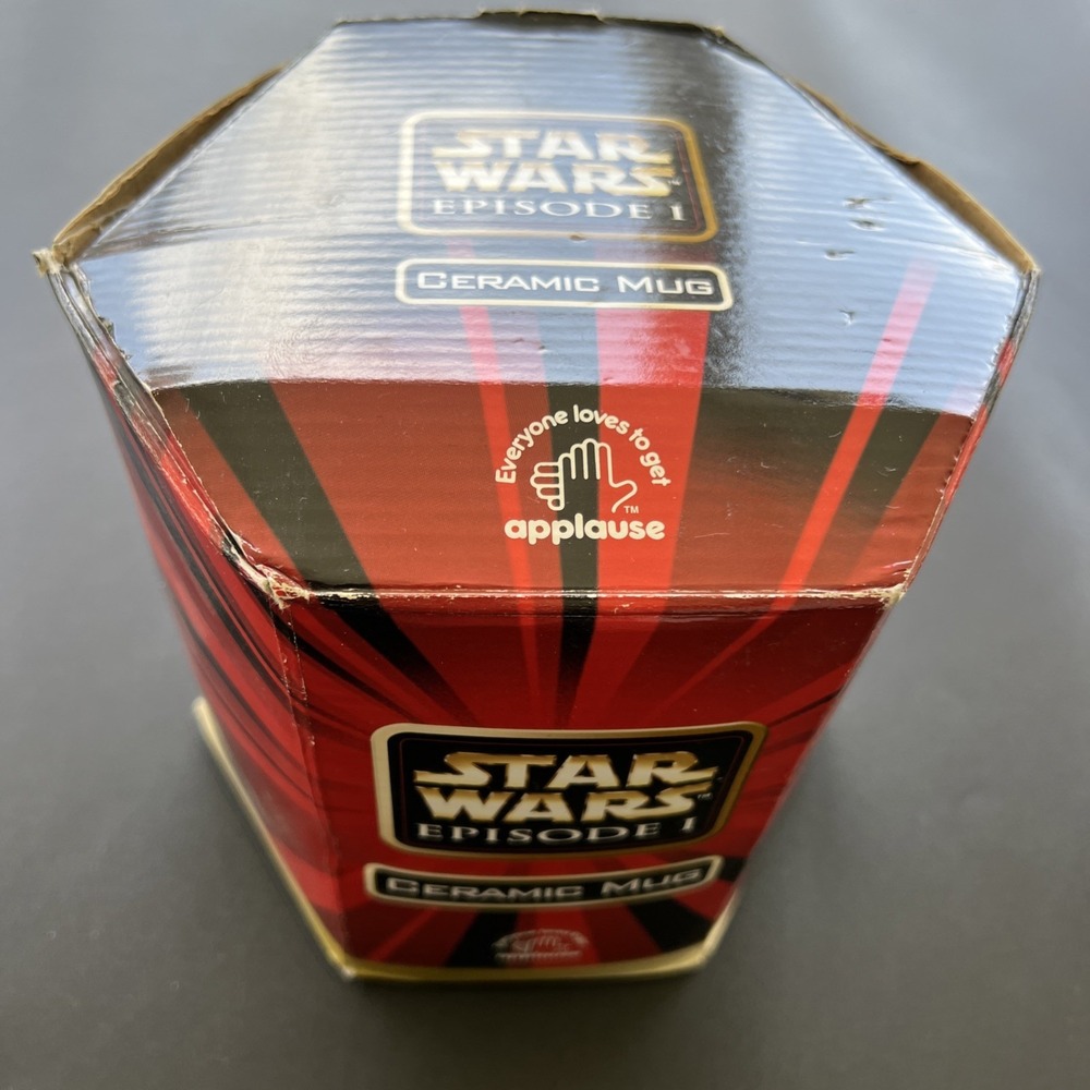 Vintage STAR WARS EP I Darth Maul Ceramic Mug NEW w/box Applause